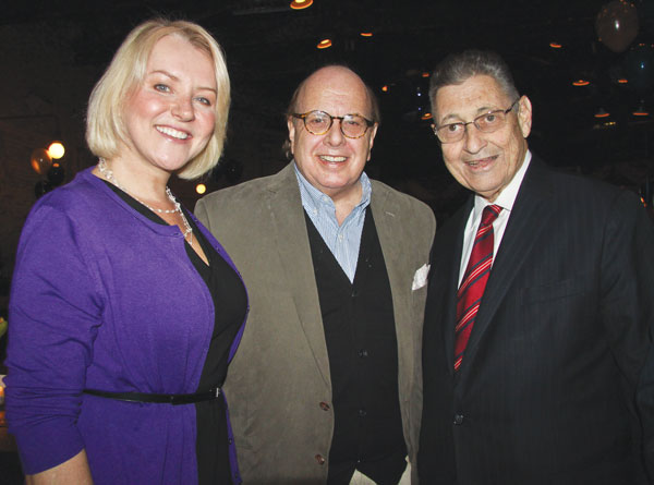 The Villager newspaper celebrates 80 years! 3 From left, Publisher Jennifer Goodstein with David Gruber, C.B. 2 chairperson, and Sheldon Silver, the Assembly speaker, at The Villager’s 80th anniversary party. See Pages 16 and 17.