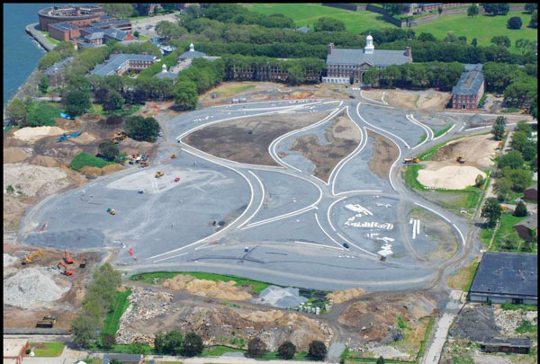 Park work resumes as Governors Isle closes for season 1 Image courtesy of Governor’s Island Trust Governors Island, which is now closed to the public, will be expanding its park areas over the next year and a half.