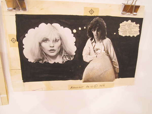 One of the doctored photos from the fumetti, featuring Blondie’s Debbie Harry and “surfer dude” Joey Ramone.