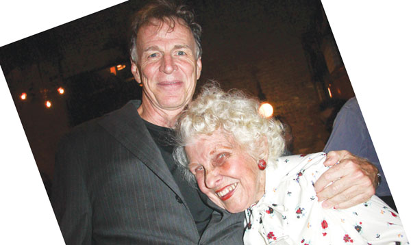 Former Publisher John W. Sutter and Doris Diether, the veteran Community Board 2 activist, shared a hug.
