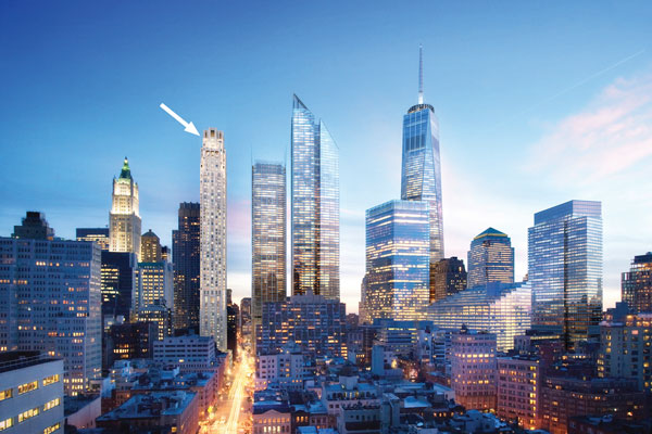 Four Seasons of Joy as Hotel Work Resumes 2 Rendering and photo courtesy of Silverstein Properties, Inc.
