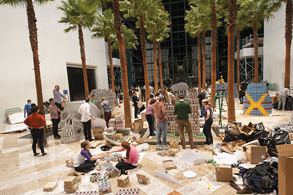 Canstruction returns to Brookfield Place 1 Downtown Express photo by Terese Loeb Kreuzer The 21st annual Canstruction event in New York City brought teams from 26 architectural and engineering firms and one high school to Brookfield Place on Oct. 30.