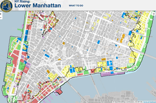 Post-Sandy effort puts Downtowners’ views on the map 2 The New York Rising map of Lower Manhattan allows people to highlight and comment on buildings within the community. The map is available at lowermanhattan.nyrisingmap.org