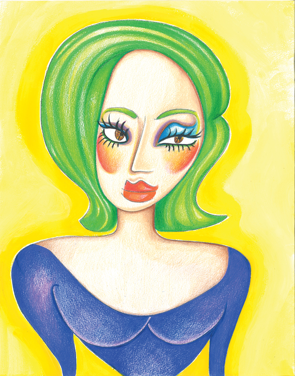 Lettuce Give Cabbage 1 Image courtesy of the artist Dozens on the wall, but only one on the floor: Hedda Lettuce unveils 100 self-portraits, at a Dec. 6 Chelsea Eye Art Gallery event.