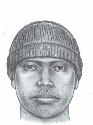 Police sketch of Mulberry St. rape suspect.