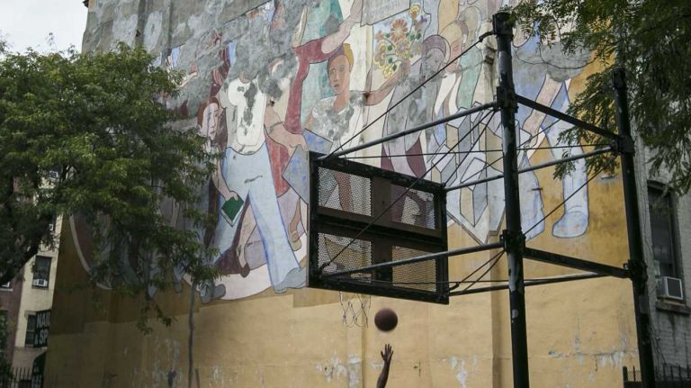 Hell's Kitchen 24 Matthews-Palmer Playground on West 45th Street in Hell's Kitchen in Manhattan. (Oct. 4, 2013)