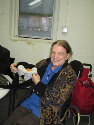 Scoopy's, Week of Nov. 14, 2013 3 Jean-Louis Bourgeois with his puppet, which we thought was a hat. PHOTO BY SCOOPY