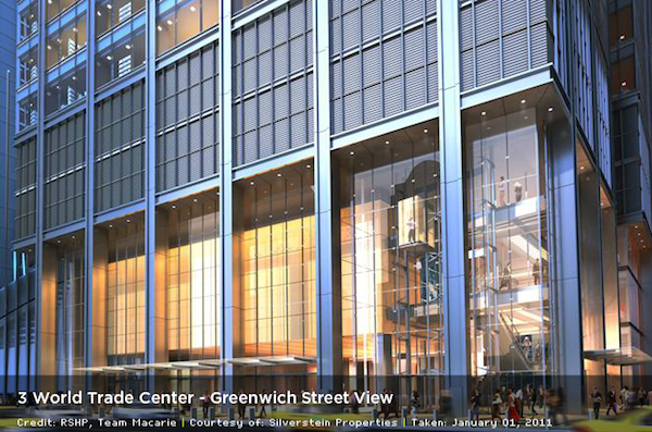 A done deal at 3 W.T.C. just in time 1 Rendering of 3 World Trade Center