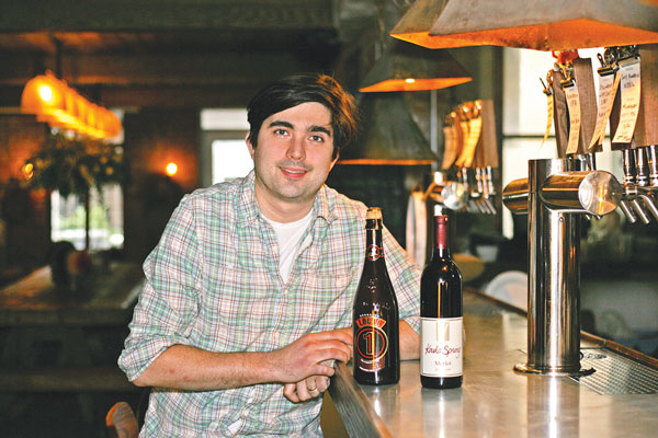 David Hitchner, a co-owner of ABC Beer Co., says that a new wine license will help expand his business’s “educational clout.”  Photo by SAM SPOKONY