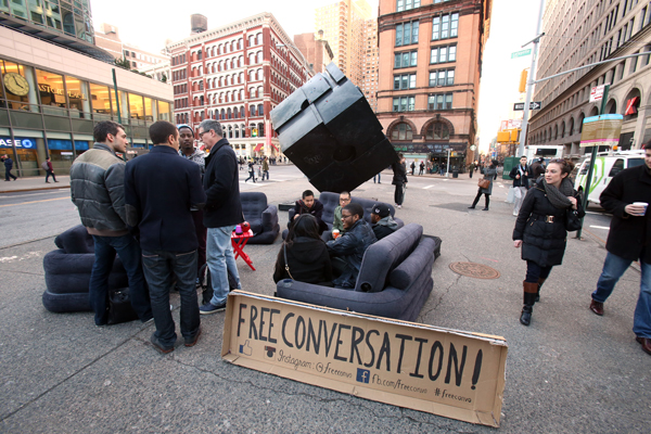 Sofa so good: Techies’ new idea — talking face to face 1 Photo by Jefferson Siegel