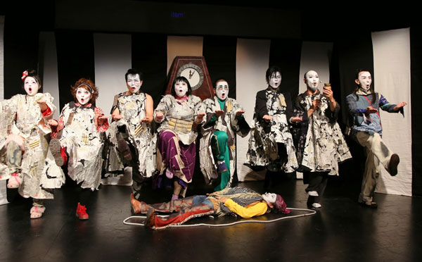 They did the mash: Ryuzanji Company’s take on a 1967 Japanese classic seems tailor-made for our times. See “Hanafuda Denki.”   PHOTO BY DIXIE SHERIDAN
