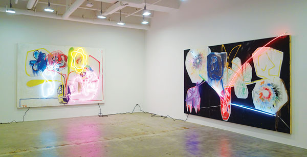 Image courtesy of Mike Weiss Gallery “Thrush Holmes: All Lit Up On Wine” — at Mike Weiss Gallery, through March 1.