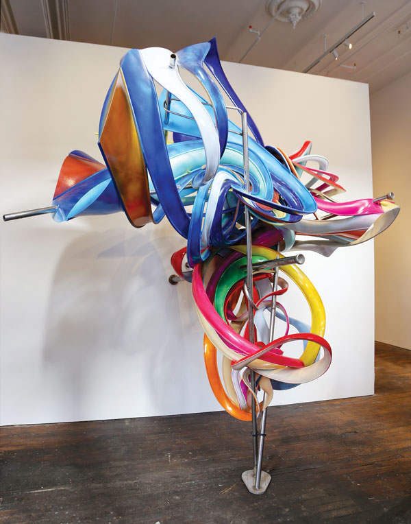 Buhmann on Art, Jan. 29, 2014 1 Image courtesy of Peter Freeman, Inc., New York At Peter Freeman, Inc. through Feb. 22: Frank Stella’s “K.56” (large version; 2013; paint on Acrylonitrile Butadiene Styrene and stainless steel; 114.2 x 106.3 x 82.7 inches | 290 x 270 x 210 cm).