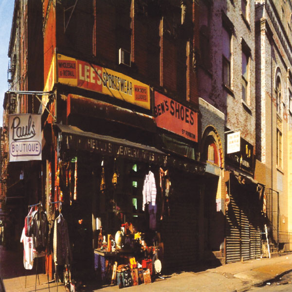 The album cover from “Paul’s Boutique,” shot at the intersection of Ludlow and Rivington Sts. 