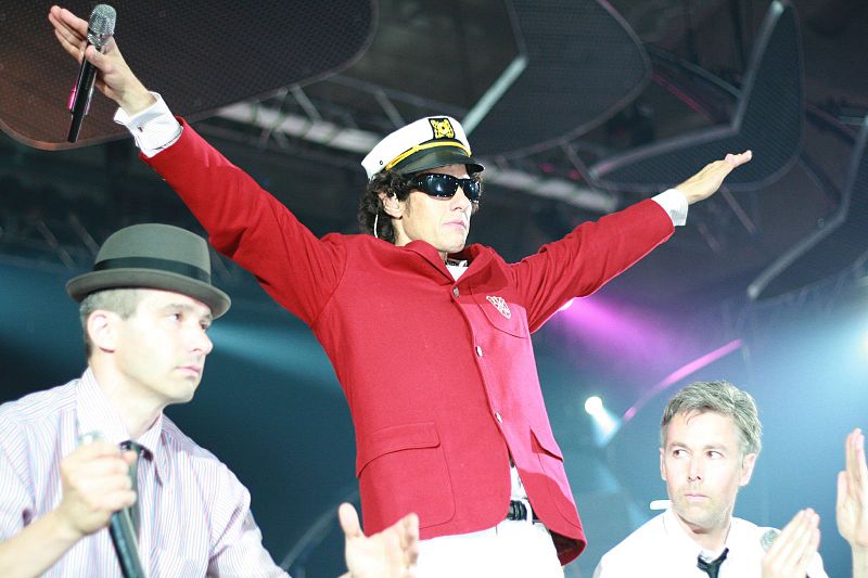 Sure Shot…not; Beastie Square nixed 1 The Beastie Boys performing in 2007.