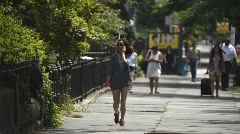A street scene near the subway stop at Classon and Lafayette avenues. (August 10, 2013)
