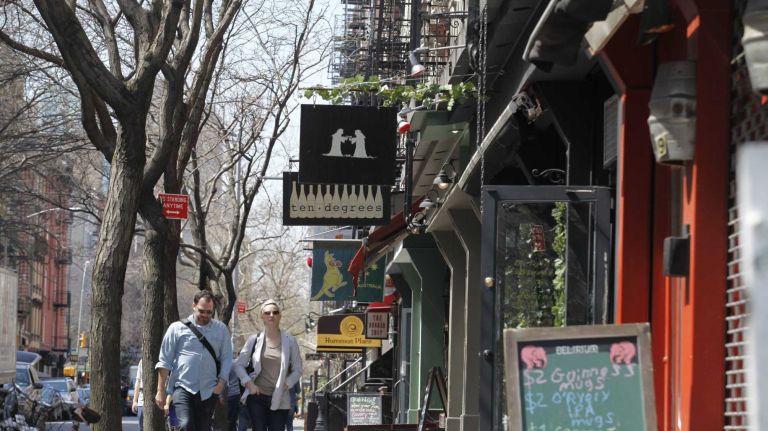 Some of the local shops in South Tompkins Square. 