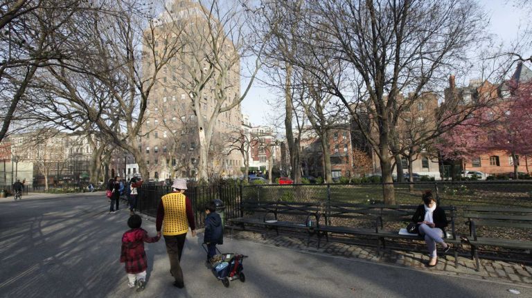 The south side of Tompkins Square Park. 
