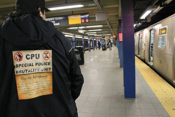 Effort to reduce W.T.C.’s homeless population postponed 2 Advocates for the homeless were also on the scene after reports that there would be an M.T.A. action.
