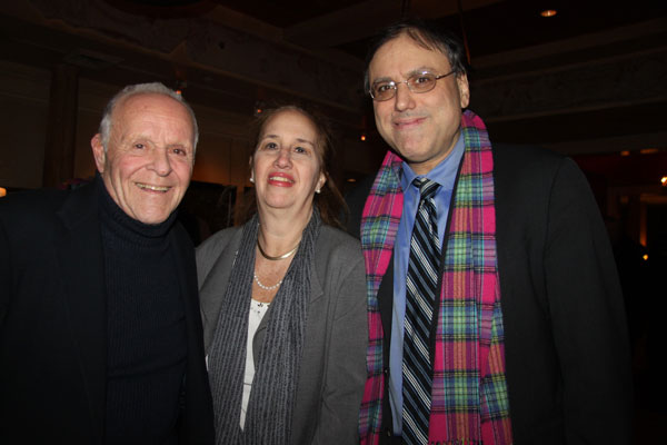 From left, Henry Buhl, Borough President Gale Brewer and former Councilmember Alan Gerson at Buhl’s stunning Soho loft at an event to fete both the late Sophie Gerson and the Healthy Youth Program Foundation, founded in her honor by her son, Alan.  Photo by Tequila Minsky