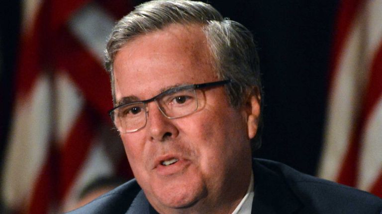 Former Florida Gov. Jeb Bush speaks at the Long Island Association's annual luncheon at Crest Hollow Country Club in Woodbury on Feb. 24, 2014.