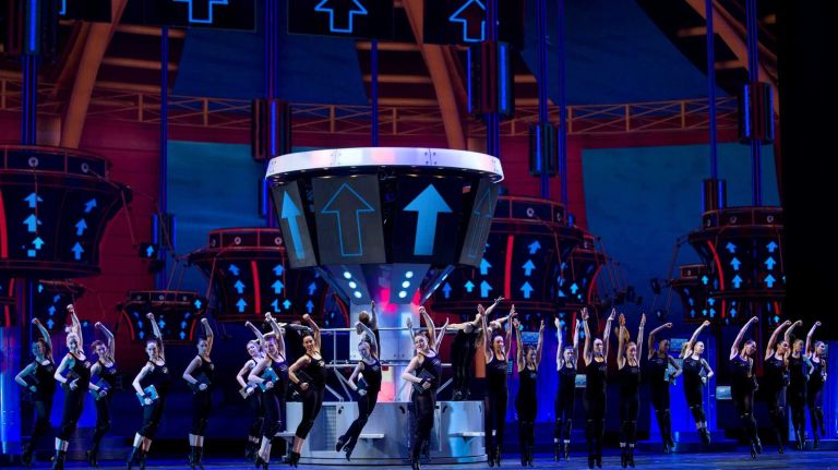 Members of the Rockettes rehearse 