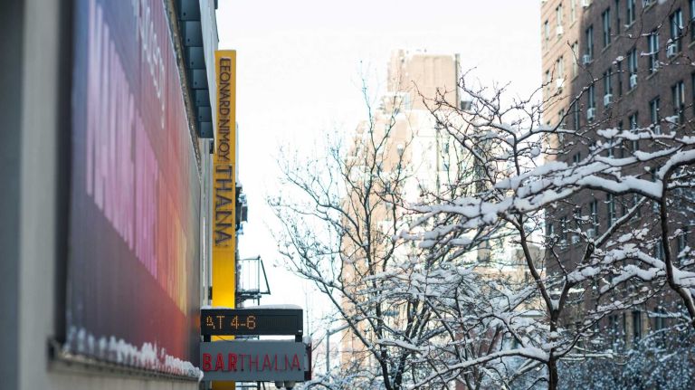 Upper West Side 17 Bar Thalia, a 46- seat bar, is located on 95th Street just west of Broadway. This Upper West Side establishment offers many cocktails and New American menu items.