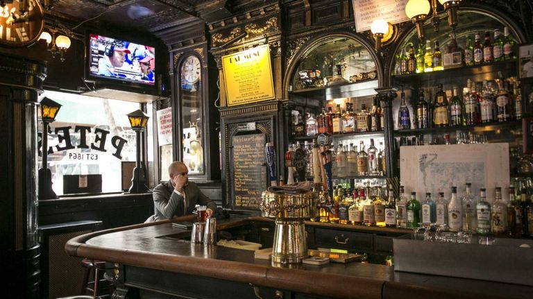 Union Square 19 Inside Pete's Tavern, one of the oldest pubs in New York.