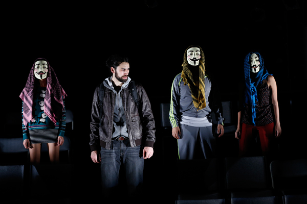 Just Do Art! Feb. 13, 2014 3 Justifiable paranoia grips the cast of “I Call My Brothers.” PHOTO BY CAROL ROSEGG