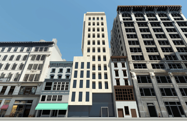 LPC Likely to Protect Ladies’ Mile Buildings From Demolition 1 Rendering courtesy of Smith-Miller and Hawkinson Architects A rendering depicts new construction, after Panasia Estate’s proposed demolition of 51 and 53 W. 19 St.