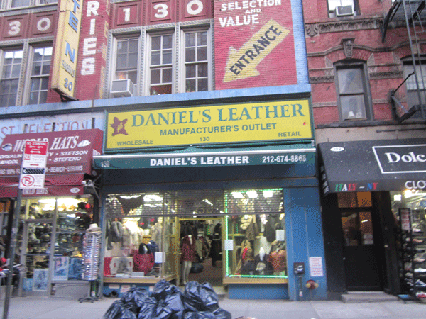 One less place to get cool stuff: Daniel's Leather.  PHOTO BY REV. JEN