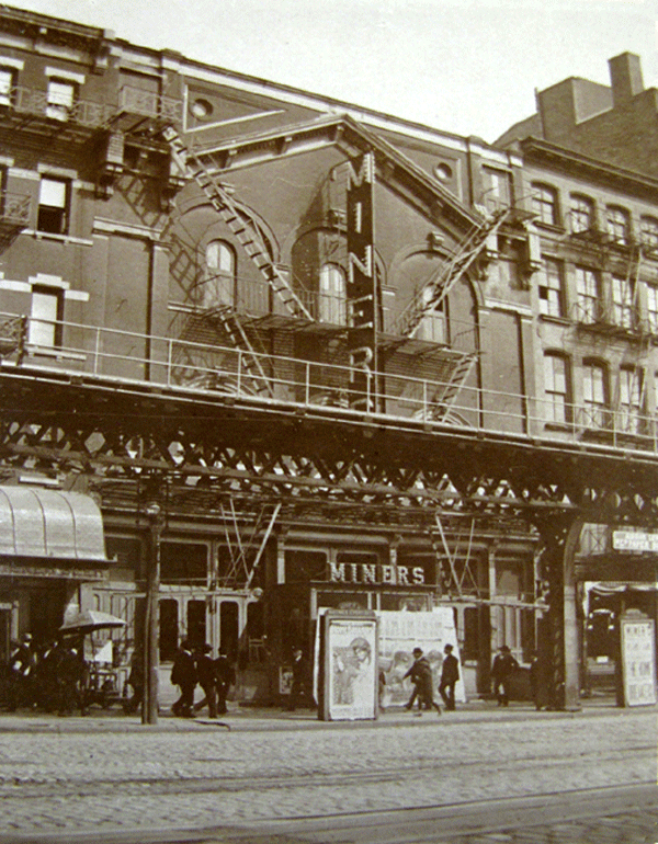 Museum of the City of New York, Courtesy Bowery Alliance of Neighbors Miner’s Bowery Theatre, 165-167 Bowery.