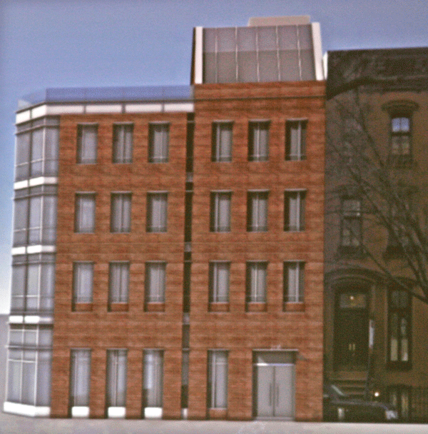 A rendering of the W. 11th St. side of the proposed building. Photos by Sam Spokony