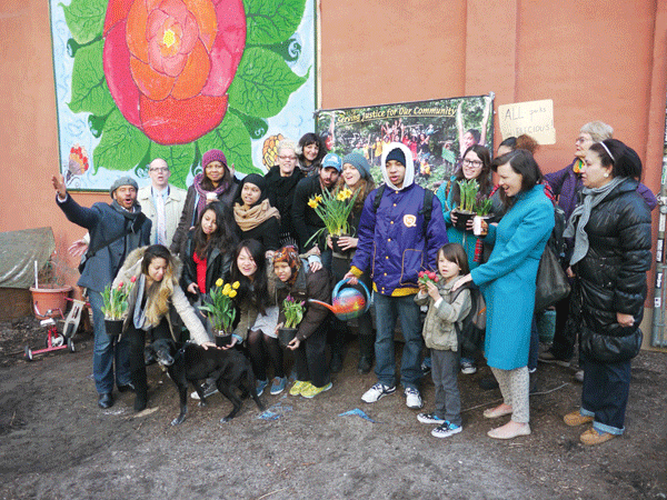 Garden developers say building is for their own kids 1 Supporters of the Children’s Magical Garden came together on the morning of March 11, resolving to reclaim a lot that is slated for a development project.