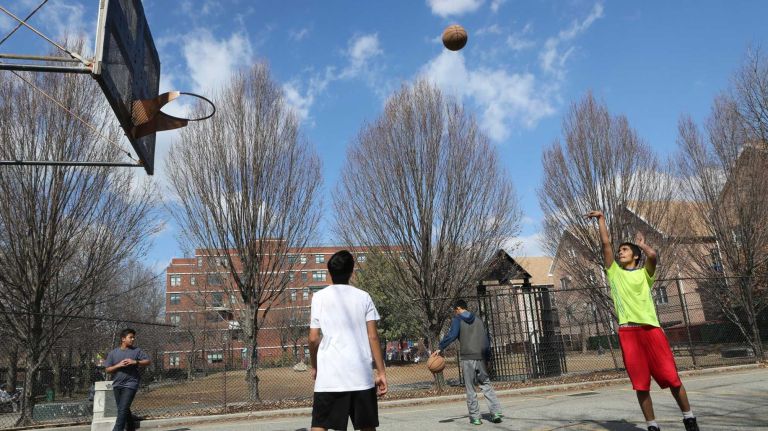 The Dome playground in Borough Park, Brooklyn, Sunday, Mar. 16, 2014. Borough Park is a predominately Orthodox Jewish neighborhood in central, Brooklyn.