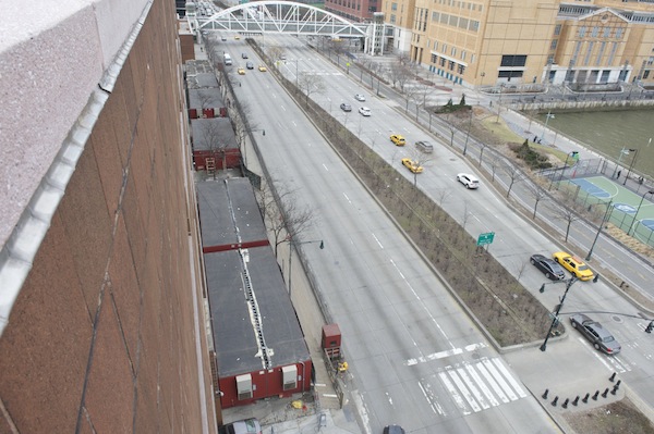 Aerial view of the trailers before they were removed. Photo courtesy of B.M.C.C.