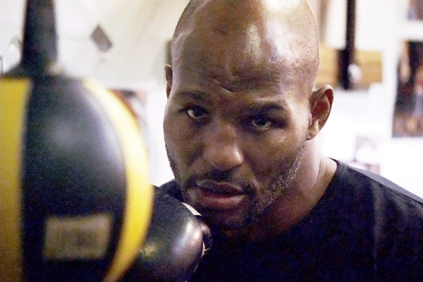 Bernard Hopkins had a good excuse for missing the April 19 screening of “Champs” — he was busy earning a split decision victory over Beibut Shumenov.  Courtesy Bert Marcus Productions LLC