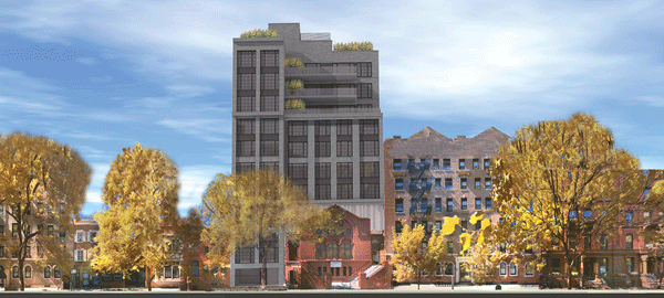 Chelsea raises Cain over church air rights sale for jumbo tower 2 A design rendering of the planned 124 W. 16th St., center, which is currently expected to be completed by 2016. Courtesy David Howell Design