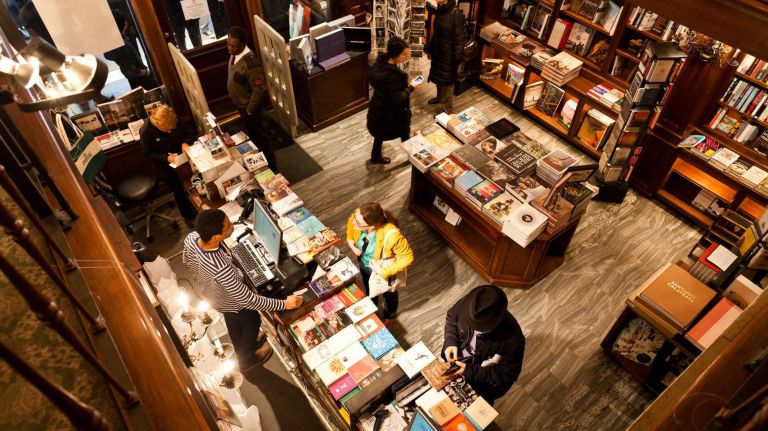 New York's mom-and-pop stores fight for survival 1 Customers shop at Rizzoli Bookstore on 57th Street on the last day in business April 11, 2014.