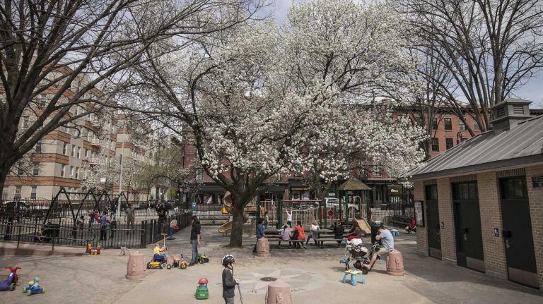 Photos of the Far West Village 21 Bleecker Playground in the West Village in Manhattan on April 14, 2014.