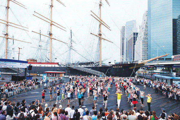 Photo by Julieta Cervantes From 2012’s “Le Grand Continental.” This year, River to River public dance events include “Fronteras: New and Old Sounds from Latin America and the Caribbean” — a series of concerts and DJ sets taking place June 27-29 at the Seaport.