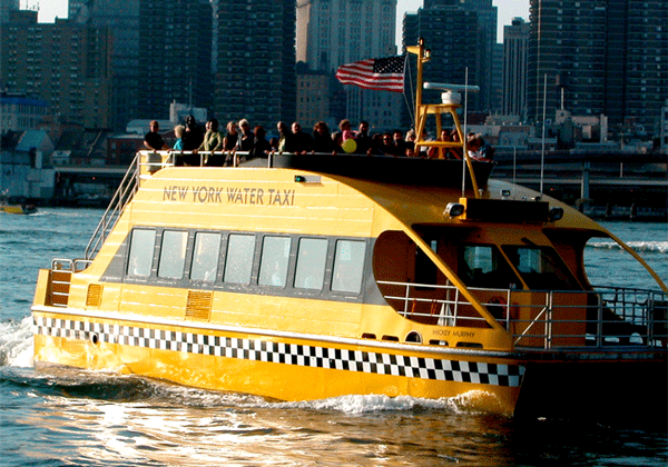 West Side Ferry is The Scenic Route From Hudson Yards to FiDi 1 Photo courtesy of New York Water Taxi The New York Water Taxi’s ferry service offers six daily trips, during the morning and evening rush.