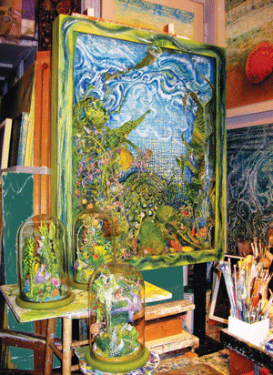 Open Studio Tour Has a Hands-On Spin 3 Photo courtesy of the artist Ejay Weiss offers you the chance to defy gravity while obeying the laws of physics. Above, work from his “Aquaria” series.
