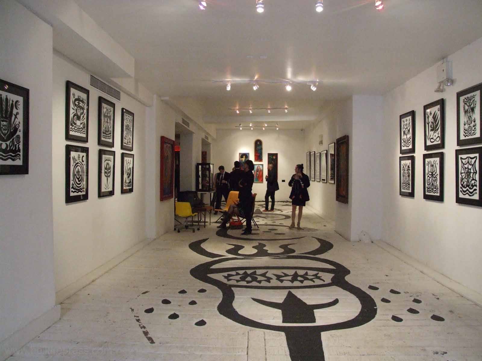 L.E.S. documentarian is leaving, but first, Ackers 2 Patterson painted the floors with his art for show.