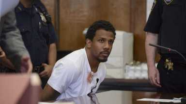 Carlton Carter is arraigned in Manhattan Supreme Court after being arrested as part of a 25-member identity theft ring, Thursday, May 29, 2014. Carter was charged with Grand Larceny in the Second Degree, Grand Larceny in the Third Degree, Criminal Possession of a Forged Instrument in the Second Degree, Grand Larceny in the Fourth Degree, Scheme to Defraud in the First Degree, and 1 count Petit Larceny. Photo Credit: Charles Eckert