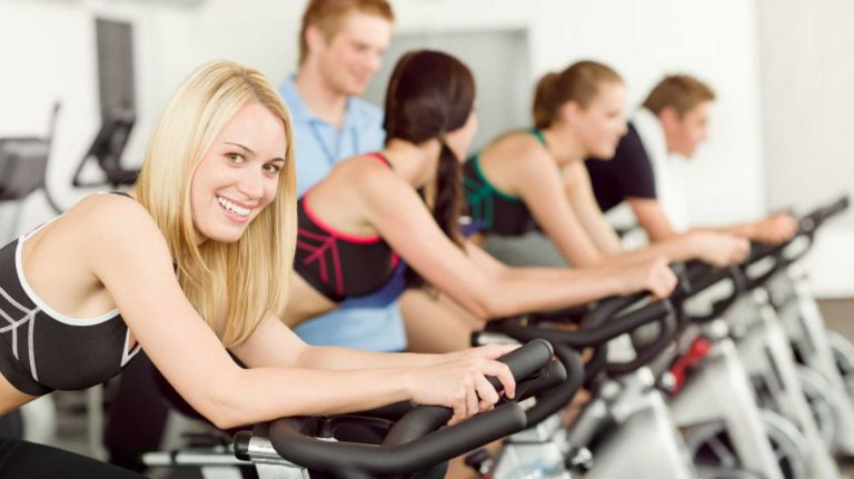 Get beach-ready in one week 2 Take a cycling class twice a week as part of your beach-ready regimen.