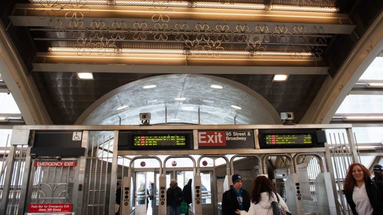 Some subway emergency door alarms turned off by MTA 2 The 96th Street 123 Subway station is bustling during the end of the morning commute in Manhattan Tuesday, Feb. 4, 2014.