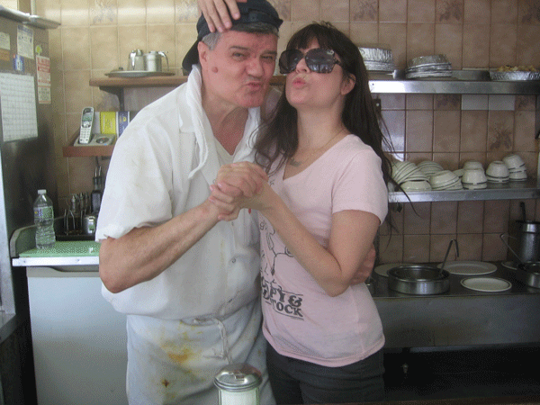 Losing Jade Liquor and Olympic diner hard to swallow 1 Rev. Jen and Steve at the Olympic Restaurant on Delancey St. Photo by John F. Foster