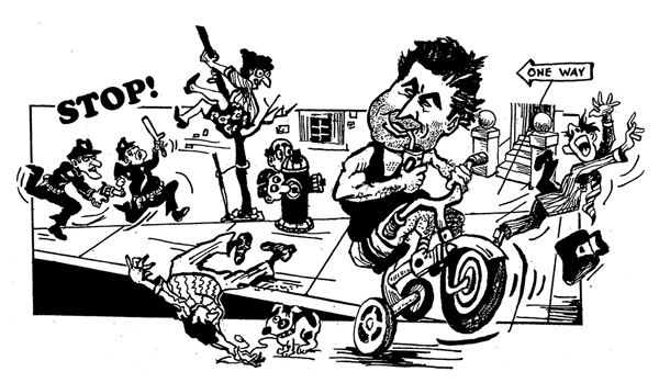 What’s the most dangerous place in New York City? Wherever Alec Baldwin is!