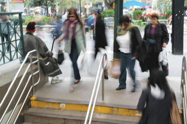 The Union Square station is the city’s fourth busiest subway stop on weekdays and second busiest on weekends.  Photo by Milo Hess